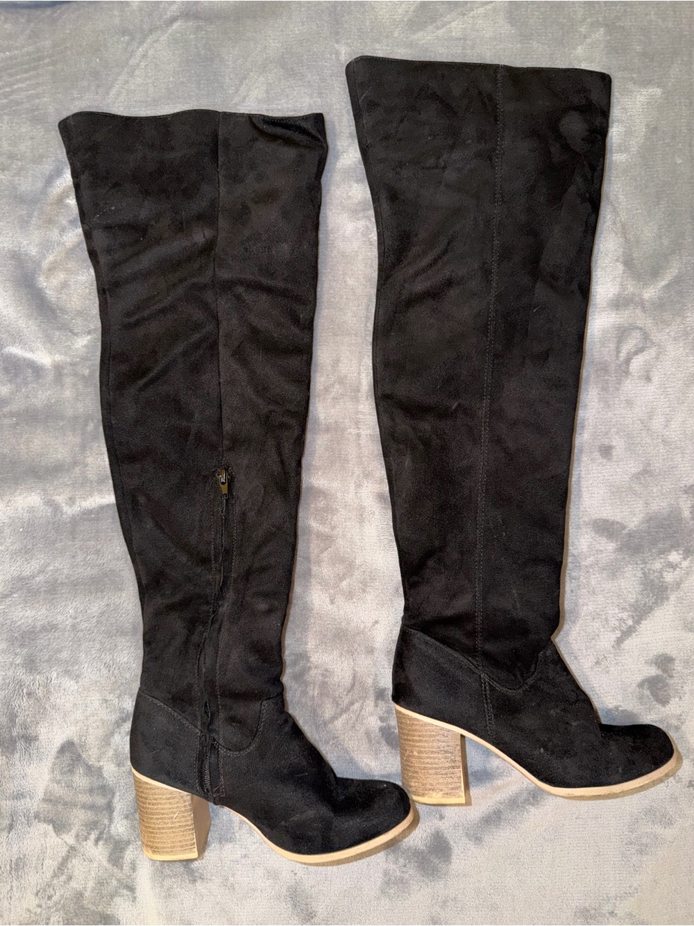 🖤 Over-the-Knee Block Heel Boots